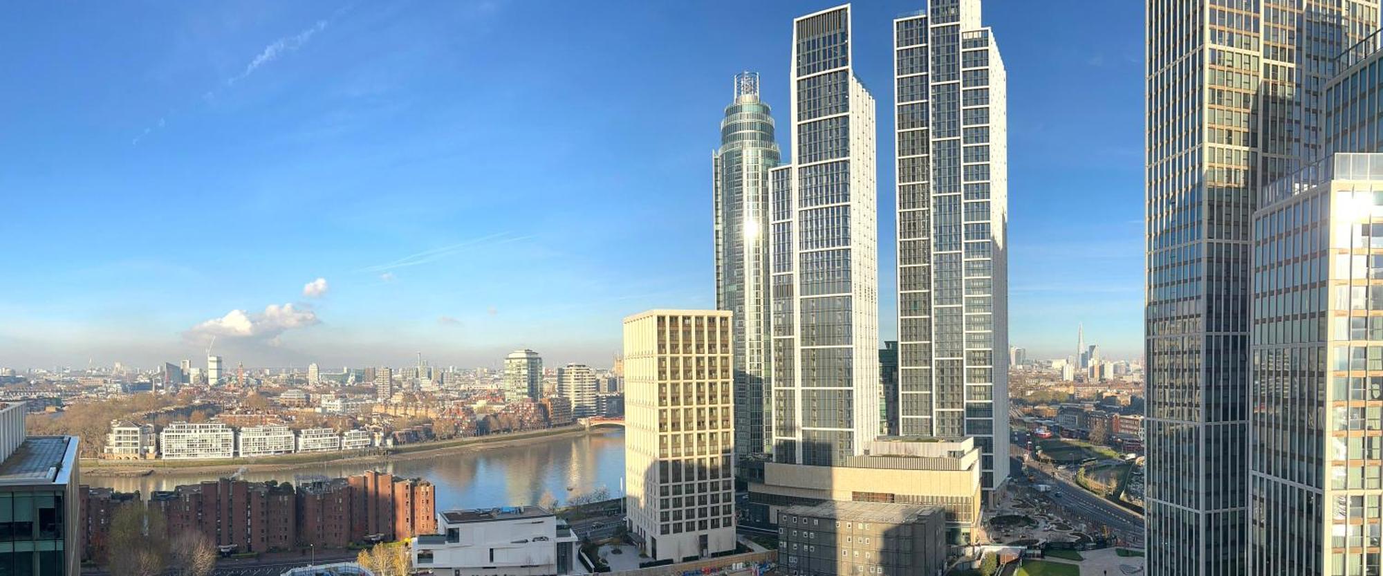 Hotel de apartamente New 2 Bedroom Flat Riverview Balcony Londra